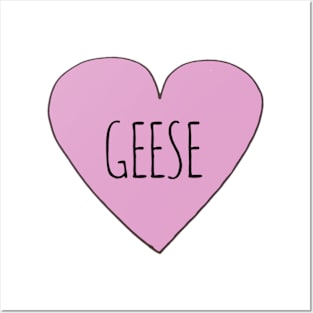 Geese Love Posters and Art